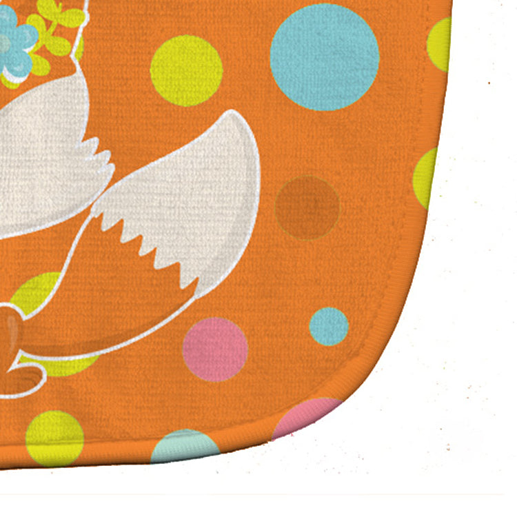Baby Fox Flowerchild Polkadots Baby Bib Easy-Clean Baby Bib Baby Feeding Accessory Baby Mealtime Essential, 10 x 13, Multicolor