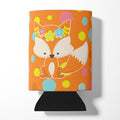 Baby Fox Flowerchild Polkadots Can or Bottle Hugger Cooler Sleeve for Standard 12 oz Cans, Insulated Foam Beer & Soda Can Hugger Reusable