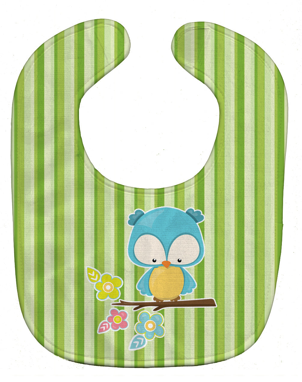 Bird on Branch Baby Bib Easy-Clean Baby Bib Baby Feeding Accessory Baby Mealtime Essential, 10 x 13, Multicolor