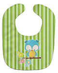 Bird on Branch Baby Bib Easy-Clean Baby Bib Baby Feeding Accessory Baby Mealtime Essential, 10 x 13, Multicolor