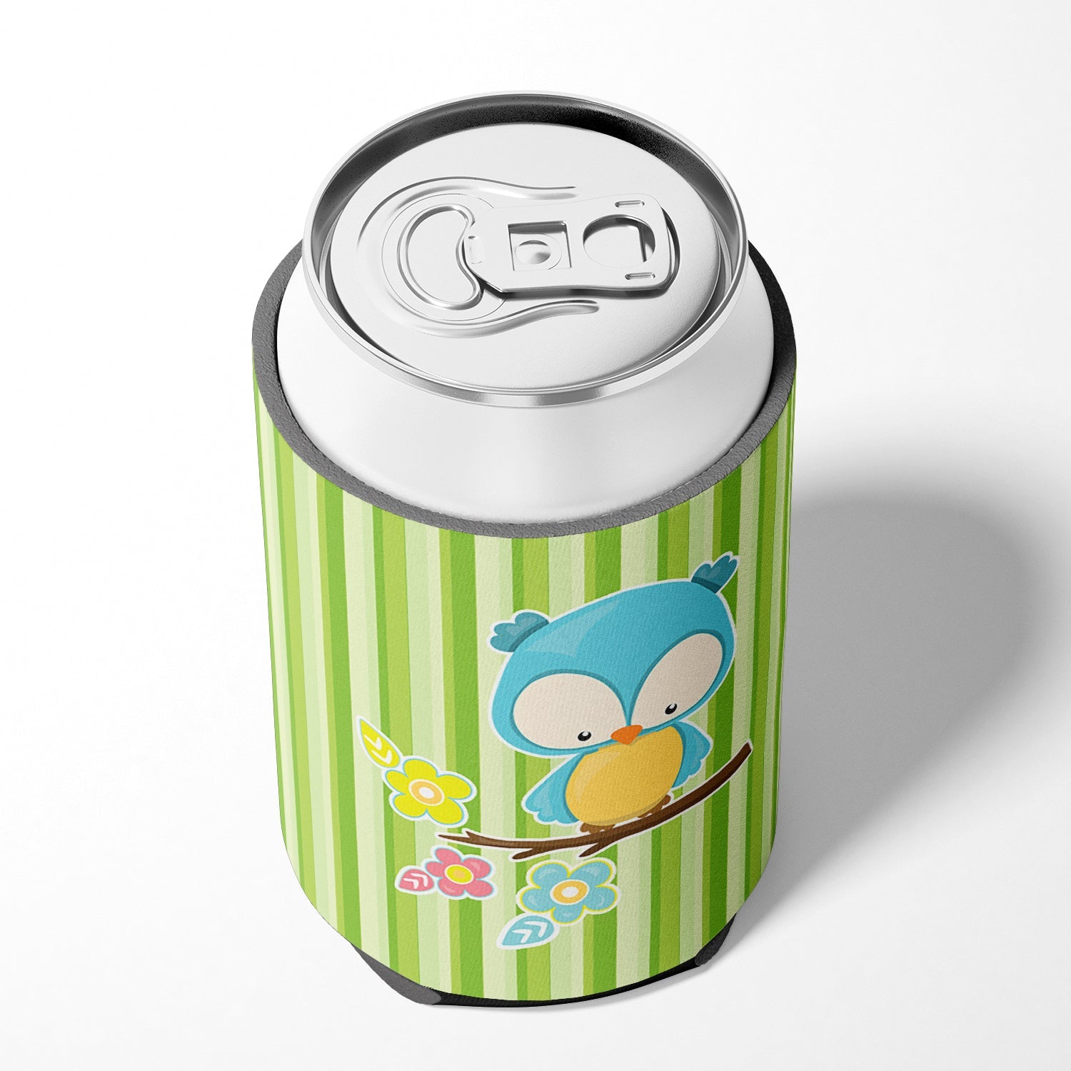 Bird on Branch Can or Bottle Hugger Cooler Sleeve for Standard 12 oz Cans, Insulated Foam Beer & Soda Can Hugger Reusable