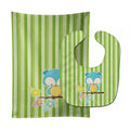 Bird on Branch Baby Bib & Burp Cloth Easy-Clean Baby Bib Baby Feeding Accessory Baby Mealtime Essential