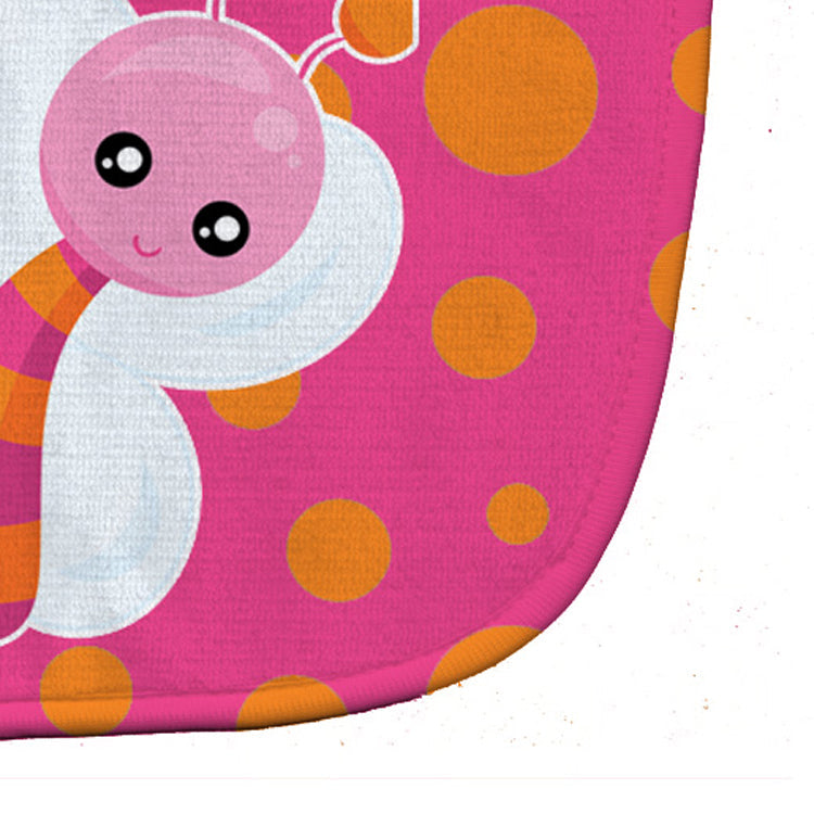 Butterfly on Polkadots Baby Bib Easy-Clean Baby Bib Baby Feeding Accessory Baby Mealtime Essential, 10 x 13, Multicolor