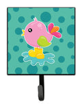 Bird in Rainboots and Puddle Leash or Key Holder Wall Hooks, Key Hooks Holder, Coat Rack Wall Mount, Coat Hooks, Hooks for Hanging Keys, Towels, Aprons, Leashes