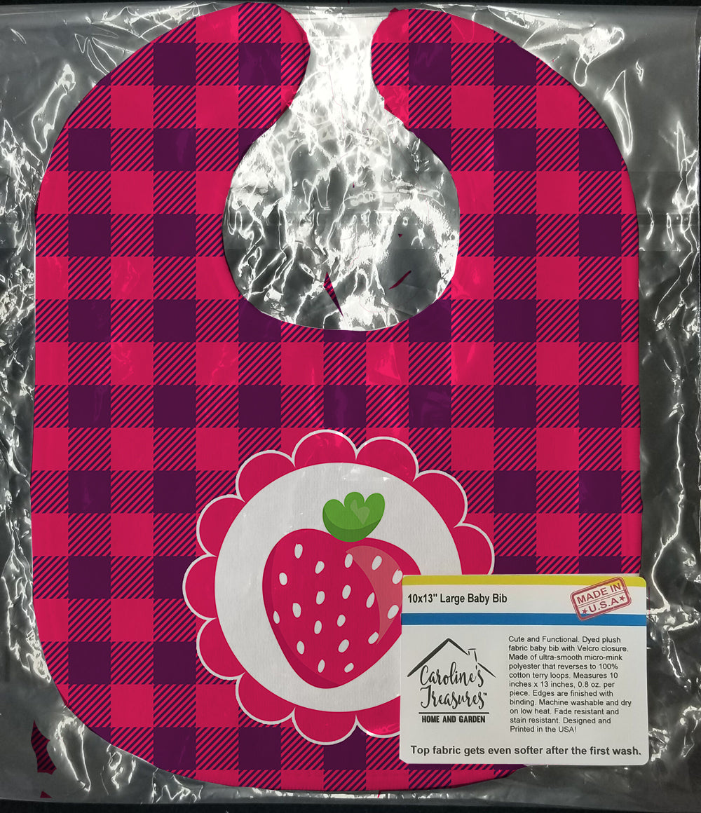 Stawberry Baby Bib Easy-Clean Baby Bib Baby Feeding Accessory Baby Mealtime Essential, 10 x 13, Multicolor