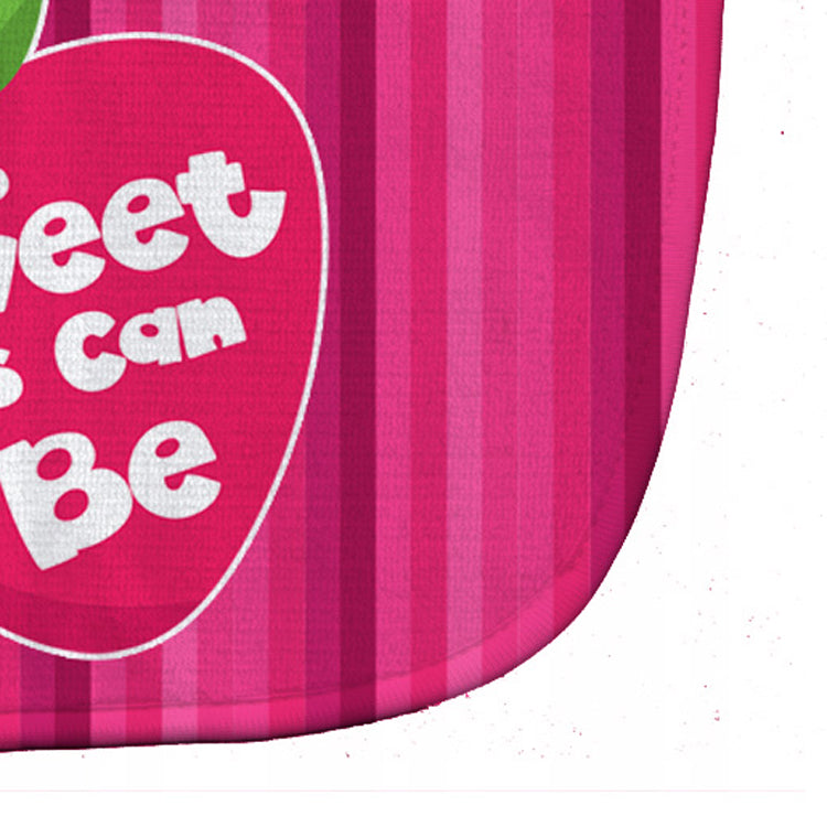 Stawberry As Sweet as Can Be Baby Bib Easy-Clean Baby Bib Baby Feeding Accessory Baby Mealtime Essential, 10 x 13, Multicolor