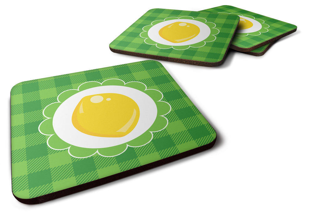 Lemon Foam Coasters Set of 4 Cup Coasters for Indoor Outdoor, Tabletop Protection, Anti Slip, Mouse pad Material
