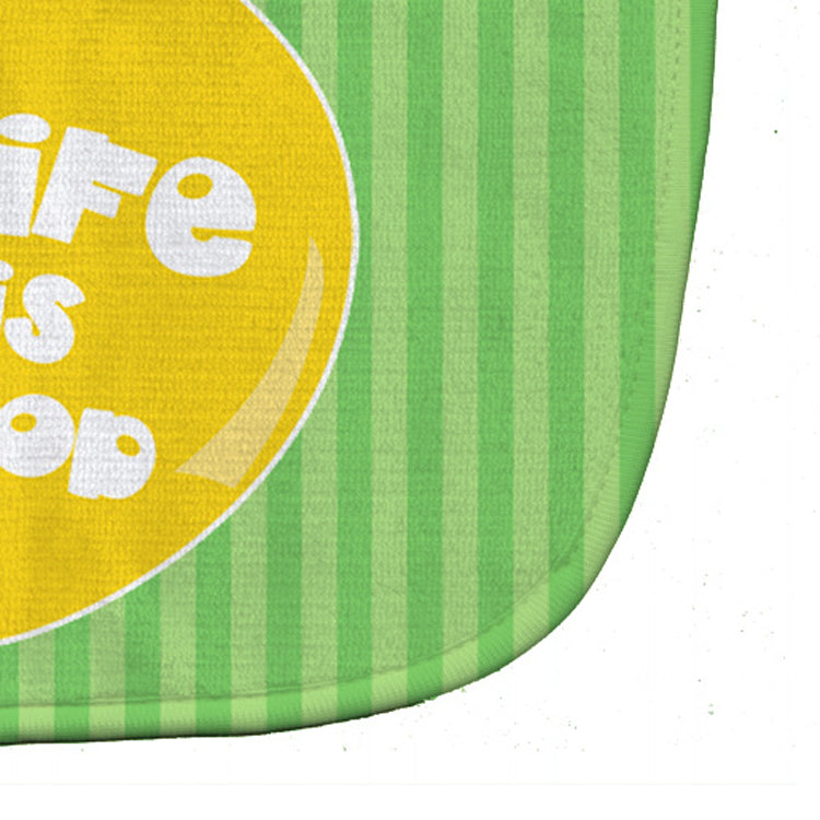 Lemon Life is Good Baby Bib Easy-Clean Baby Bib Baby Feeding Accessory Baby Mealtime Essential, 10 x 13, Multicolor