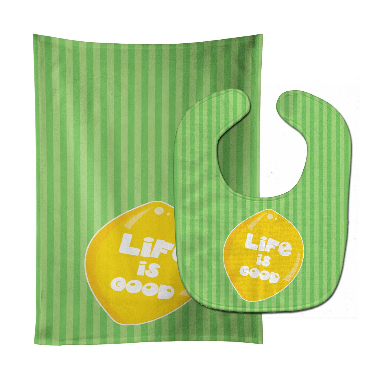 Lemon Life is Good Baby Bib & Burp Cloth Easy-Clean Baby Bib Baby Feeding Accessory Baby Mealtime Essential