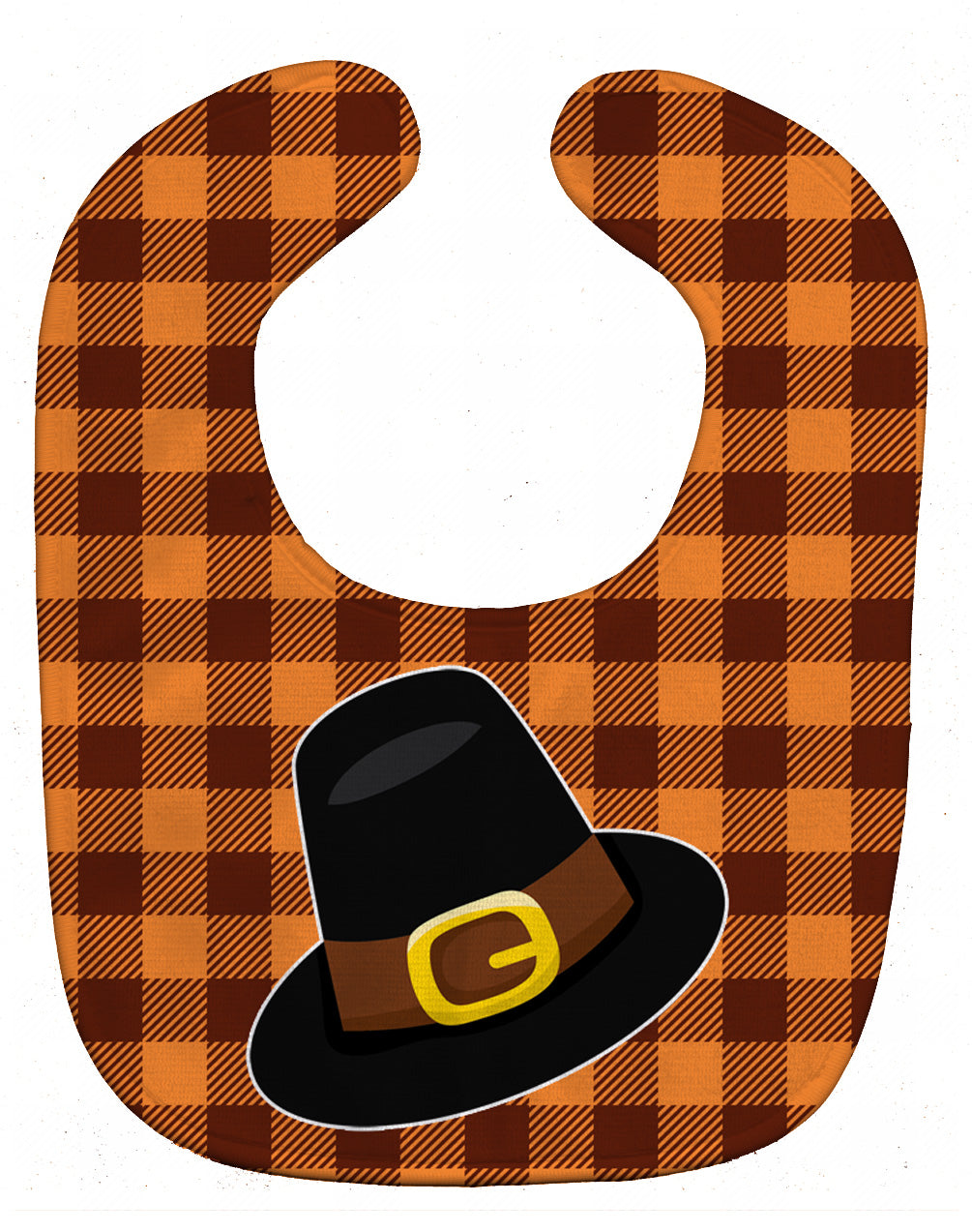 Thanksgiving Pilgrim Hat Baby Bib Easy-Clean Baby Bib Baby Feeding Accessory Baby Mealtime Essential, 10 x 13, Multicolor