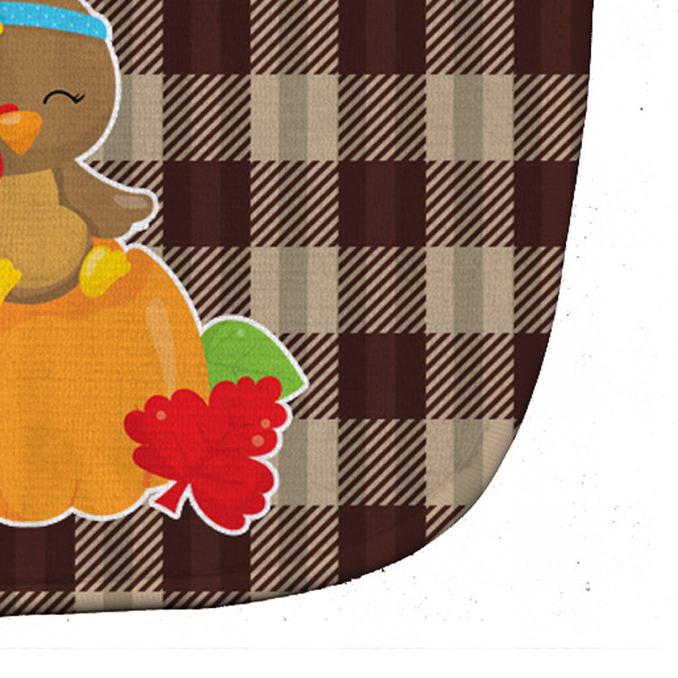Thanksgiving Baby Turkey Baby Bib Easy-Clean Baby Bib Baby Feeding Accessory Baby Mealtime Essential, 10 x 13, Multicolor