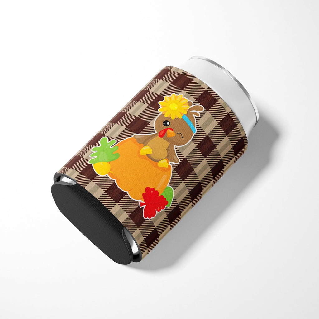 Thanksgiving Baby Turkey Can or Bottle Hugger Cooler Sleeve for Standard 12 oz Cans, Insulated Foam Beer & Soda Can Hugger Reusable