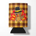 Thanksgiving Turkey Wink Can or Bottle Hugger Cooler Sleeve for Standard 12 oz Cans, Insulated Foam Beer & Soda Can Hugger Reusable