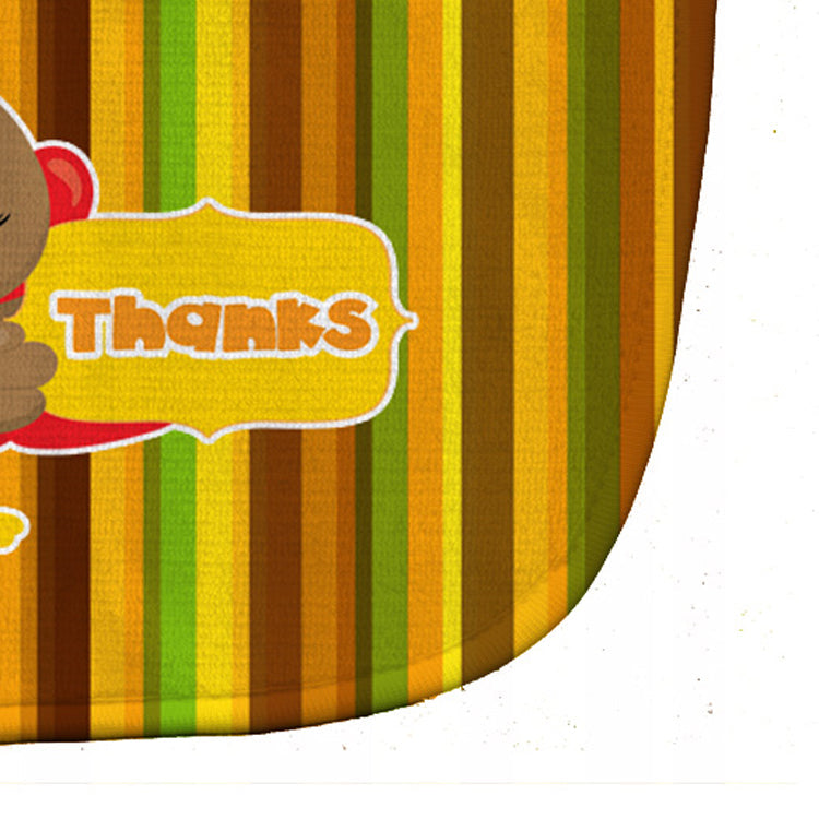 Thanksgiving Turkey Thanks Baby Bib Easy-Clean Baby Bib Baby Feeding Accessory Baby Mealtime Essential, 10 x 13, Multicolor