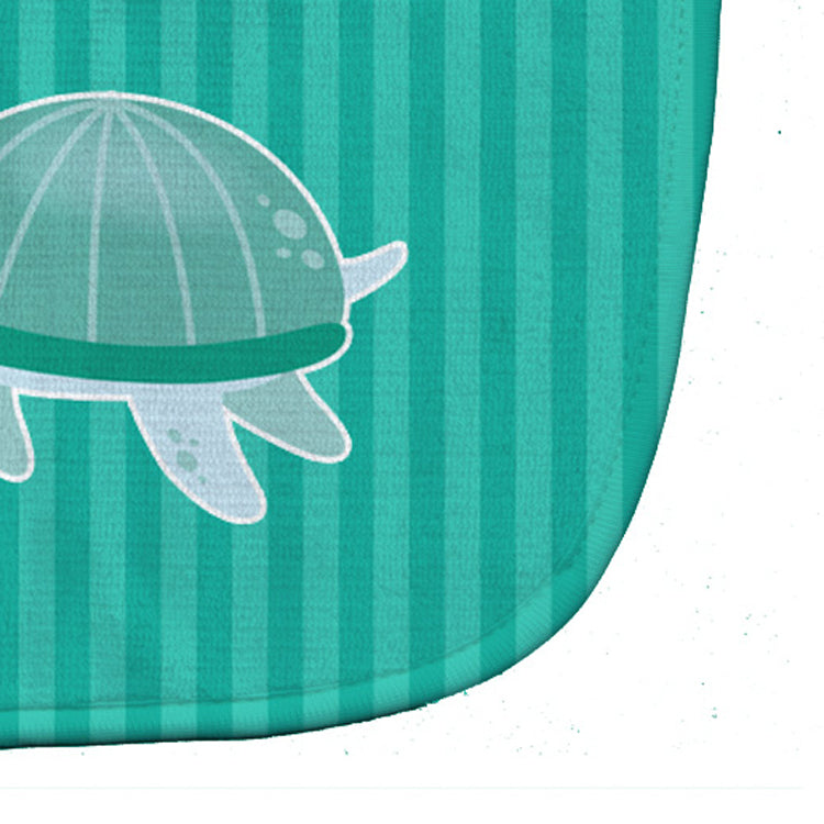 Sea Turtle Baby Bib Easy-Clean Baby Bib Baby Feeding Accessory Baby Mealtime Essential, 10 x 13, Multicolor