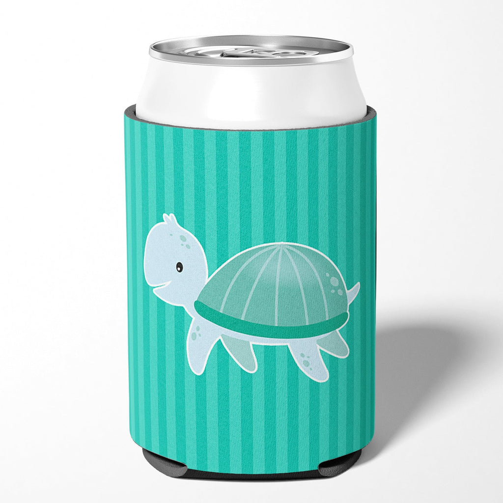 Sea Turtle Can or Bottle Hugger Cooler Sleeve for Standard 12 oz Cans, Insulated Foam Beer & Soda Can Hugger Reusable