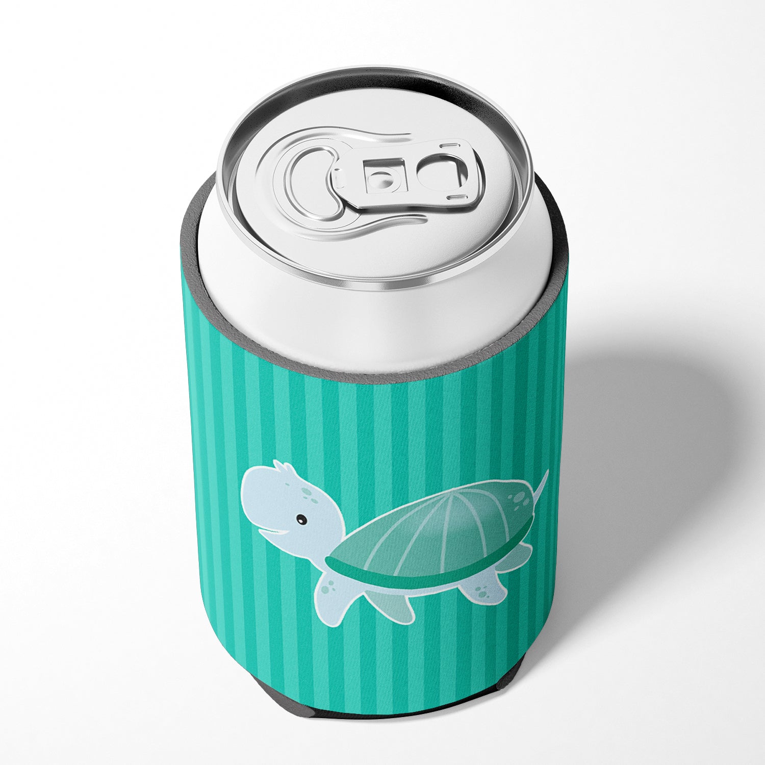 Sea Turtle Can or Bottle Hugger Cooler Sleeve for Standard 12 oz Cans, Insulated Foam Beer & Soda Can Hugger Reusable