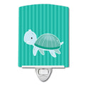 Sea Turtle Ceramic Night Light Compact, UL-Certified, Ideal for Bedroom, Bathroom, Nursery, Hallway, Kitchen, 6x4x3, Multicolor