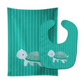 Sea Turtle Baby Bib & Burp Cloth Easy-Clean Baby Bib Baby Feeding Accessory Baby Mealtime Essential