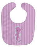 Seahorse Baby Bib Easy-Clean Baby Bib Baby Feeding Accessory Baby Mealtime Essential, 10 x 13, Multicolor