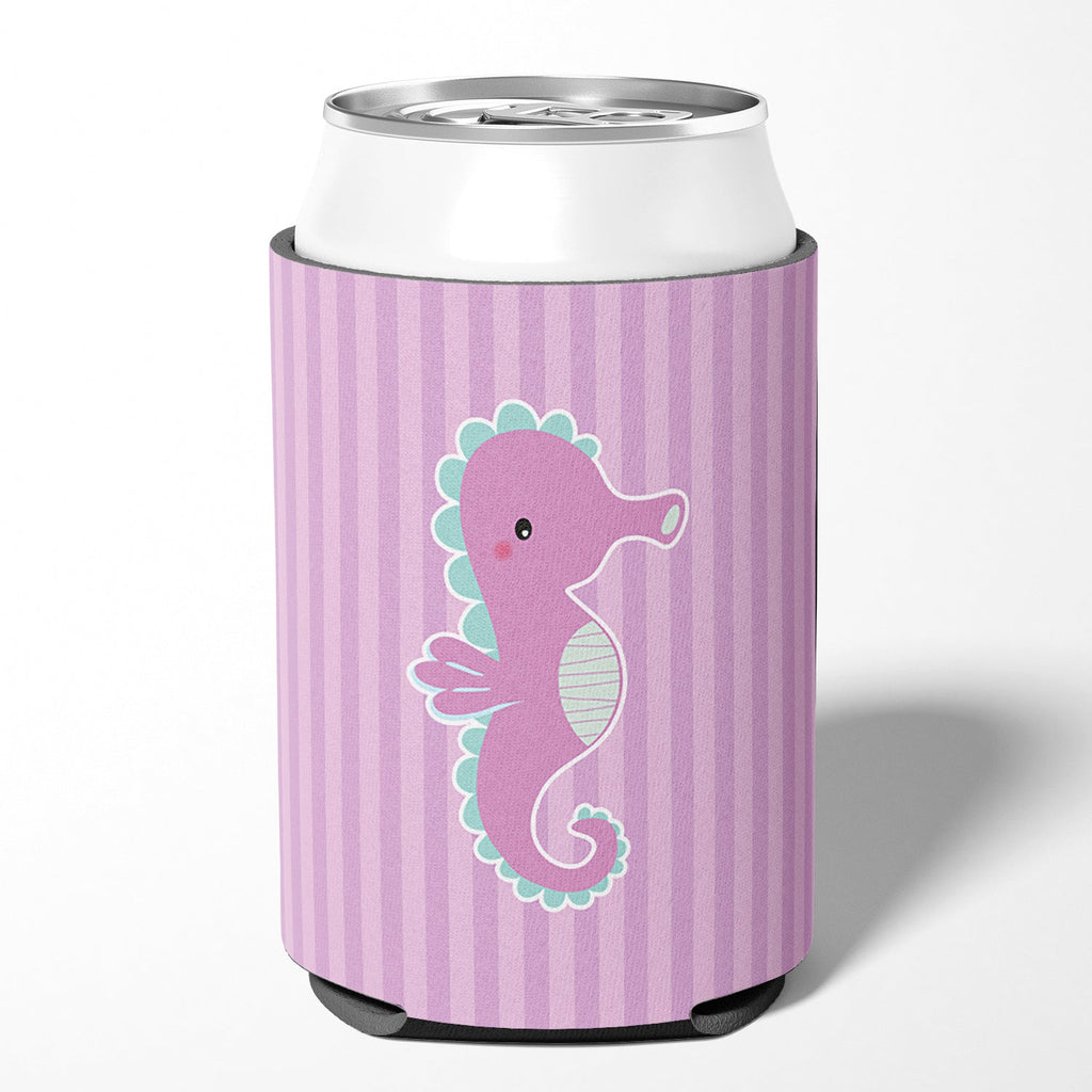 Seahorse Can or Bottle Hugger Cooler Sleeve for Standard 12 oz Cans, Insulated Foam Beer & Soda Can Hugger Reusable