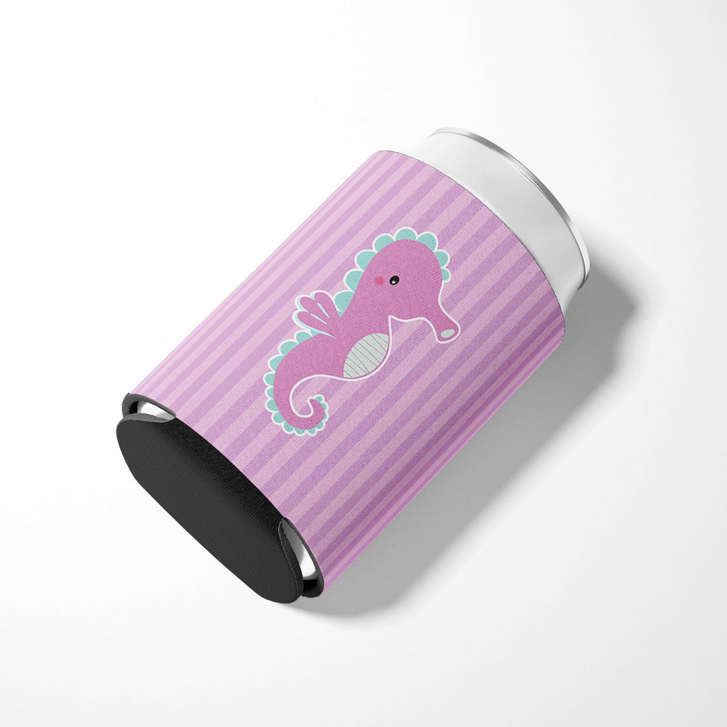 Seahorse Can or Bottle Hugger Cooler Sleeve for Standard 12 oz Cans, Insulated Foam Beer & Soda Can Hugger Reusable