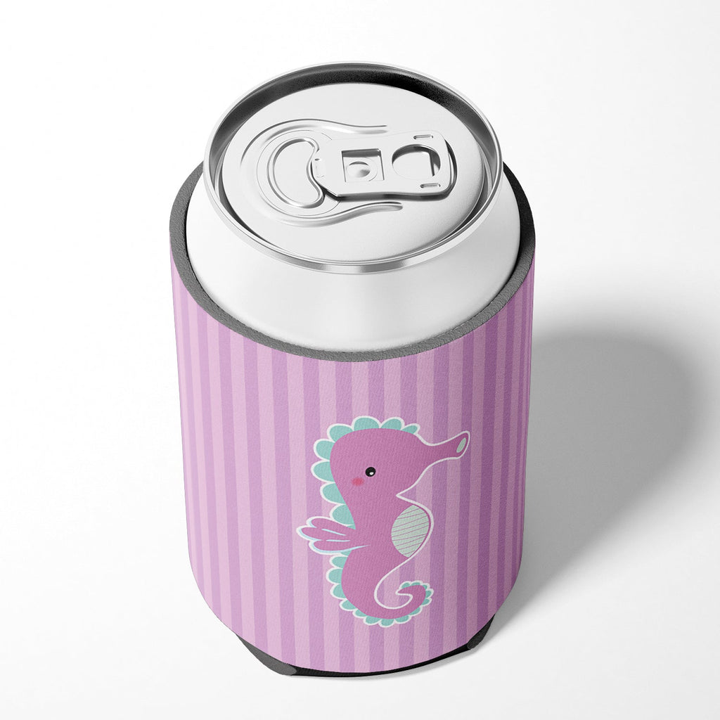 Seahorse Can or Bottle Hugger Cooler Sleeve for Standard 12 oz Cans, Insulated Foam Beer & Soda Can Hugger Reusable