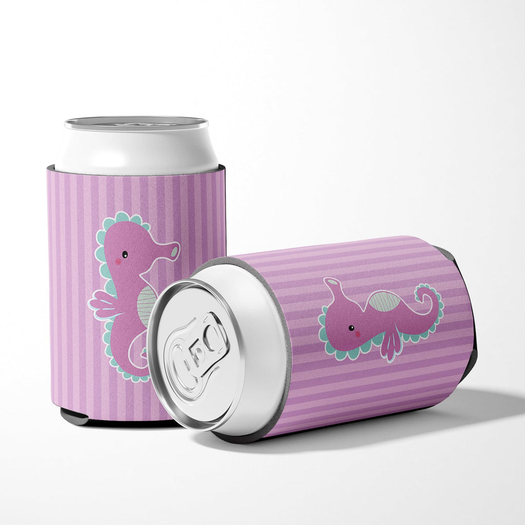 Seahorse Can or Bottle Hugger Cooler Sleeve for Standard 12 oz Cans, Insulated Foam Beer & Soda Can Hugger Reusable