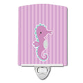 Seahorse Ceramic Night Light Compact, UL-Certified, Ideal for Bedroom, Bathroom, Nursery, Hallway, Kitchen, 6x4x3, Multicolor