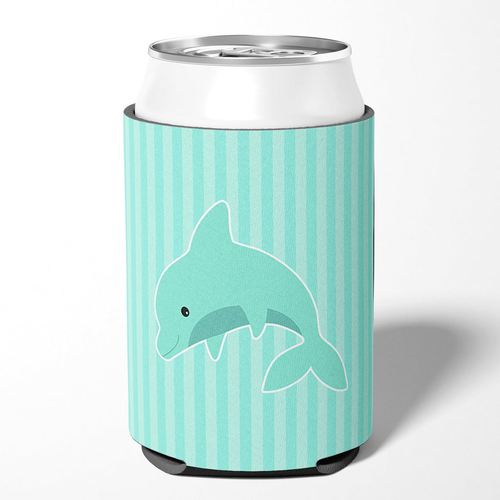 Dolphin Can or Bottle Hugger Cooler Sleeve for Standard 12 oz Cans, Insulated Foam Beer & Soda Can Hugger Reusable