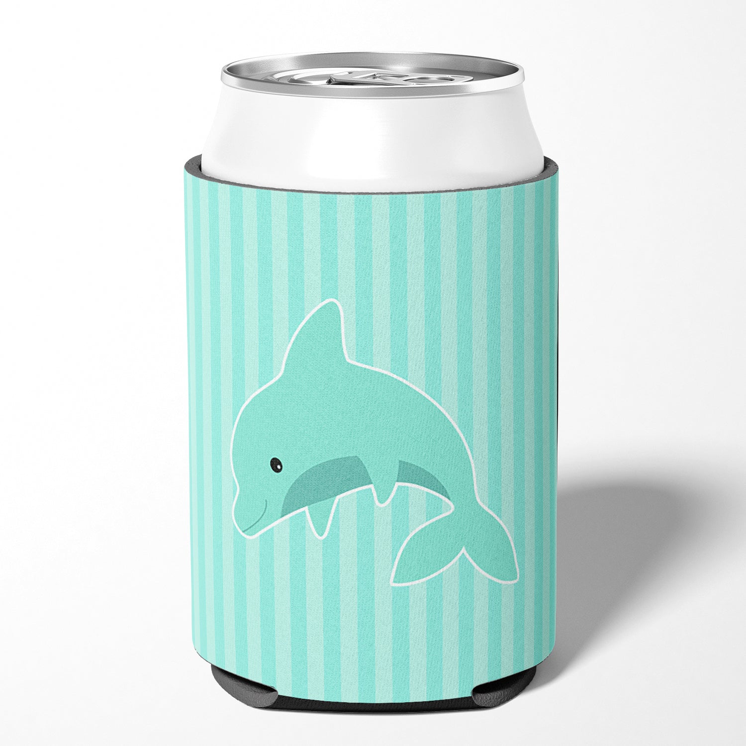 Dolphin Can or Bottle Hugger Cooler Sleeve for Standard 12 oz Cans, Insulated Foam Beer & Soda Can Hugger Reusable