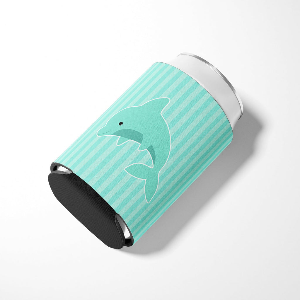 Dolphin Can or Bottle Hugger Cooler Sleeve for Standard 12 oz Cans, Insulated Foam Beer & Soda Can Hugger Reusable