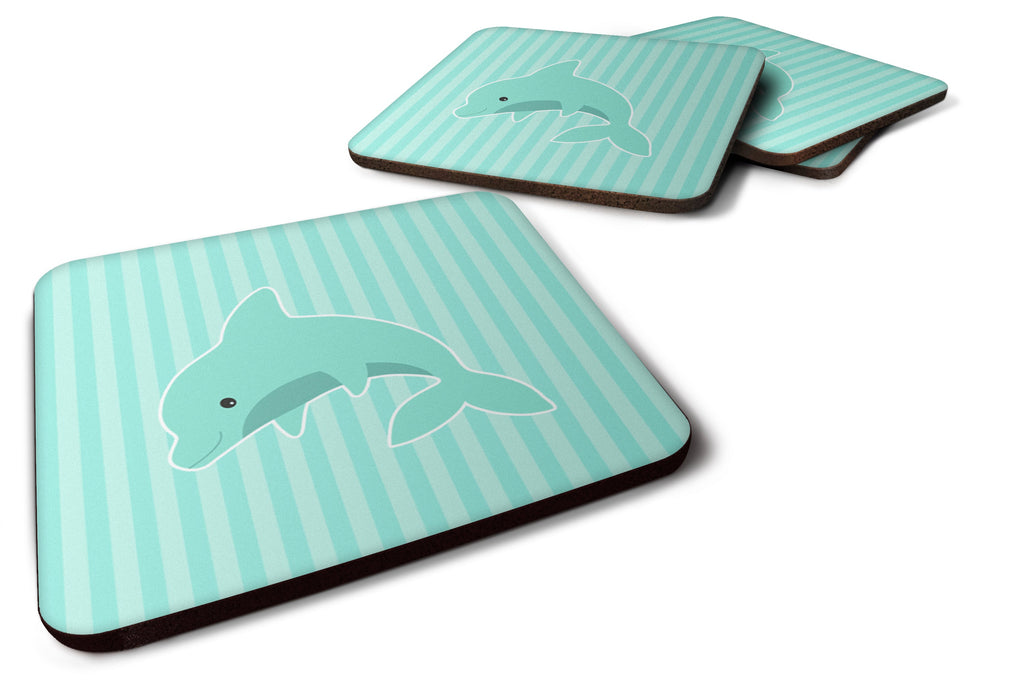 Dolphin Foam Coasters Set of 4 Cup Coasters for Indoor Outdoor, Tabletop Protection, Anti Slip, Mouse pad Material