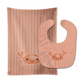 Crab Baby Bib & Burp Cloth Easy-Clean Baby Bib Baby Feeding Accessory Baby Mealtime Essential