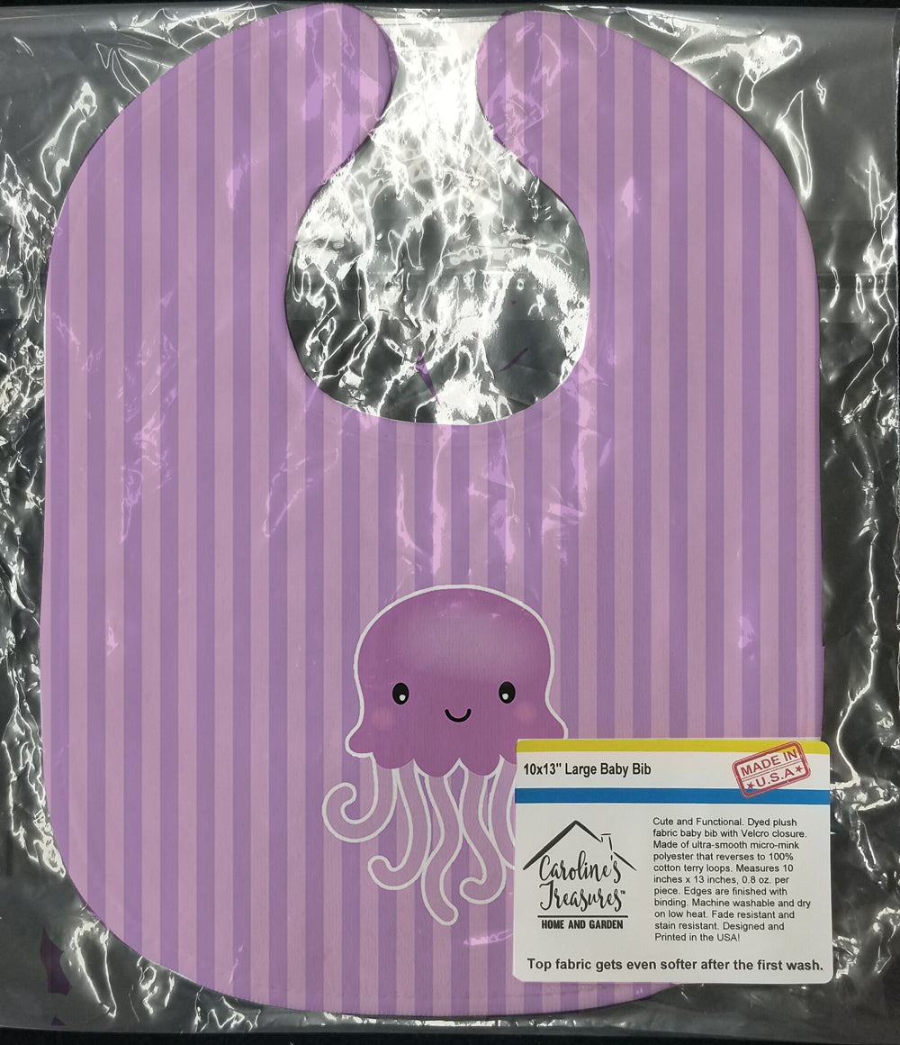 Jellyfish Baby Bib Easy-Clean Baby Bib Baby Feeding Accessory Baby Mealtime Essential, 10 x 13, Multicolor