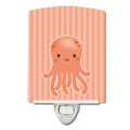 Octopus Ceramic Night Light Compact, UL-Certified, Ideal for Bedroom, Bathroom, Nursery, Hallway, Kitchen, 6x4x3, Multicolor