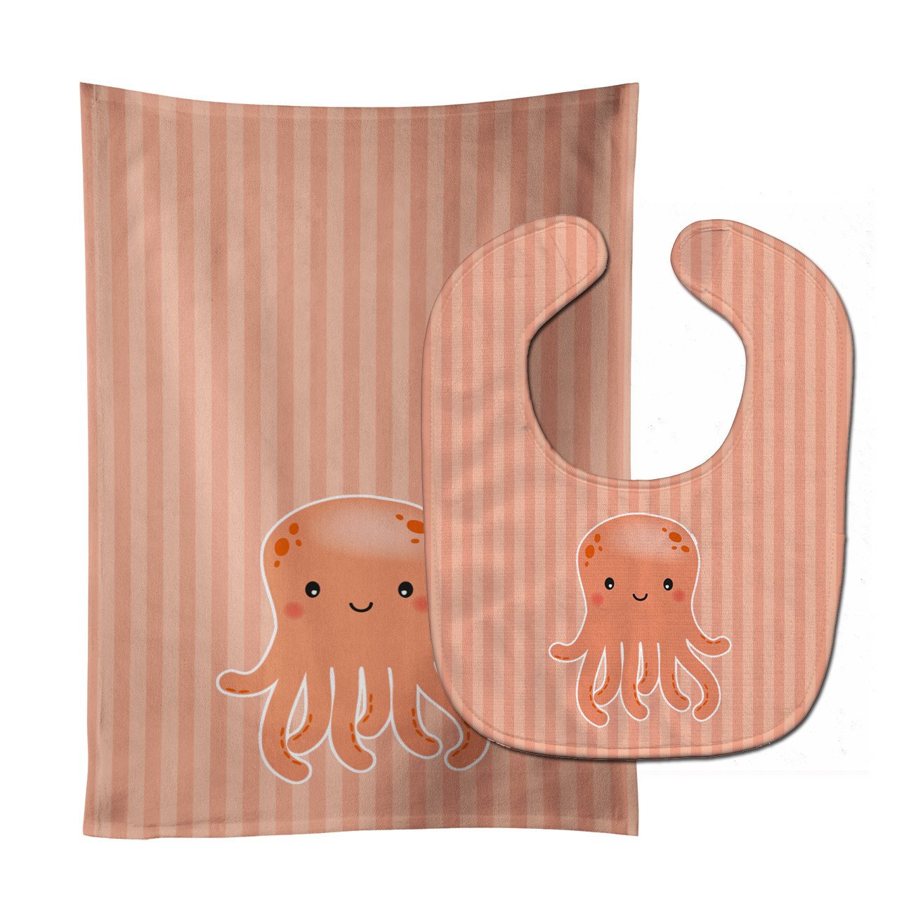 Octopus Baby Bib & Burp Cloth Easy-Clean Baby Bib Baby Feeding Accessory Baby Mealtime Essential