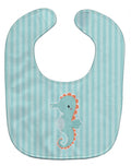 Seahorse Baby Bib Easy-Clean Baby Bib Baby Feeding Accessory Baby Mealtime Essential, 10 x 13, Multicolor