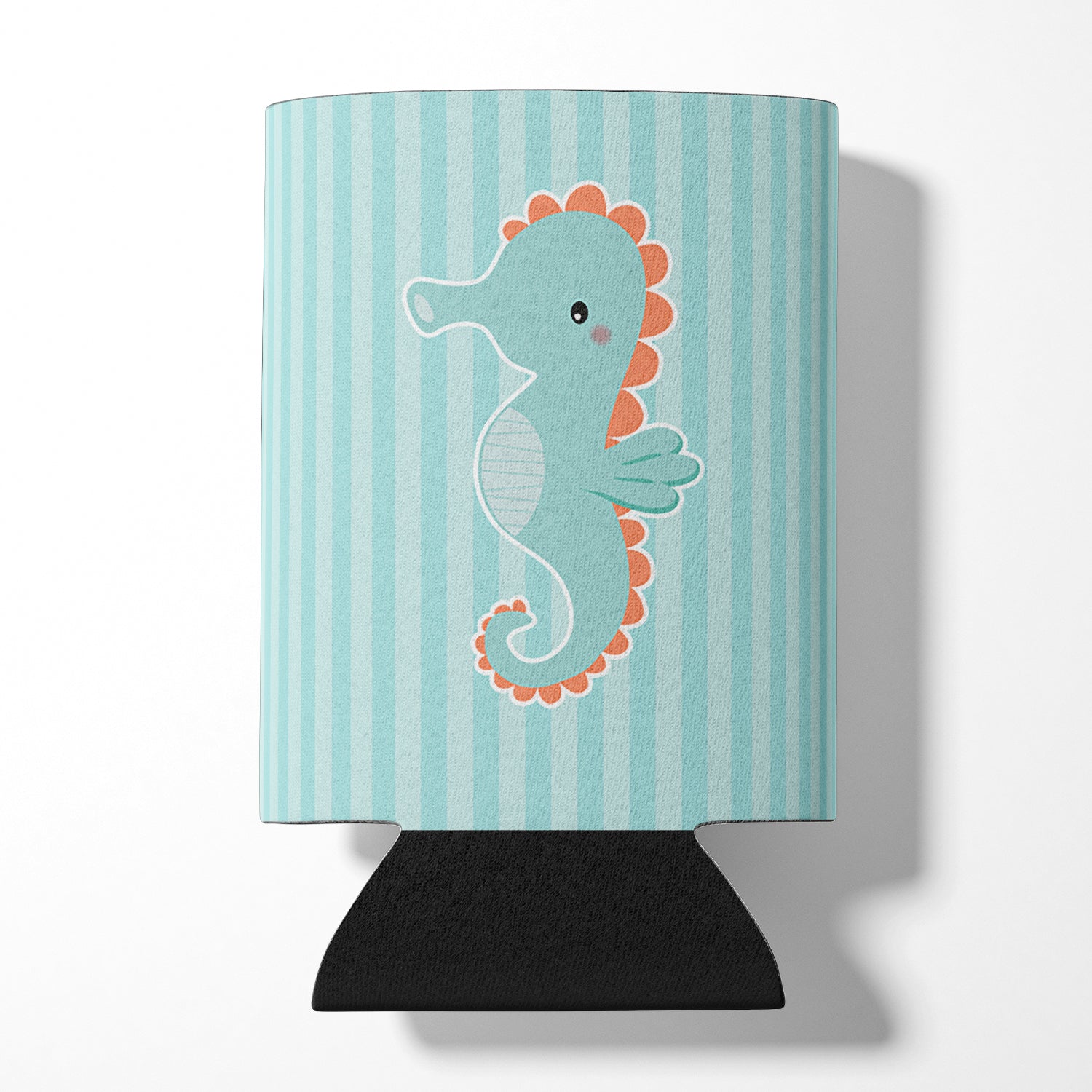Seahorse Can or Bottle Hugger Cooler Sleeve for Standard 12 oz Cans, Insulated Foam Beer & Soda Can Hugger Reusable