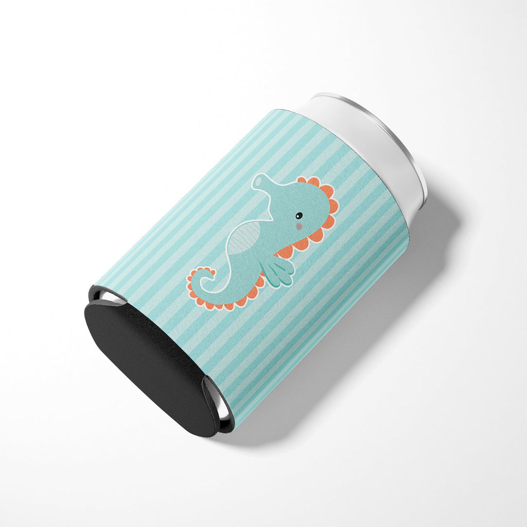 Seahorse Can or Bottle Hugger Cooler Sleeve for Standard 12 oz Cans, Insulated Foam Beer & Soda Can Hugger Reusable