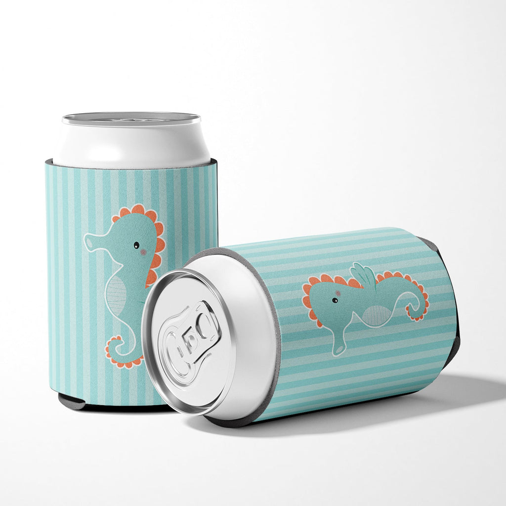 Seahorse Can or Bottle Hugger Cooler Sleeve for Standard 12 oz Cans, Insulated Foam Beer & Soda Can Hugger Reusable