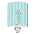 Seahorse Ceramic Night Light Compact, UL-Certified, Ideal for Bedroom, Bathroom, Nursery, Hallway, Kitchen, 6x4x3, Multicolor