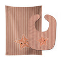 Starfish Baby Bib & Burp Cloth Easy-Clean Baby Bib Baby Feeding Accessory Baby Mealtime Essential