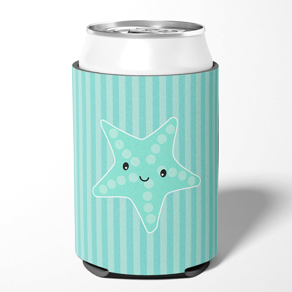 Starfish Can or Bottle Hugger Cooler Sleeve for Standard 12 oz Cans, Insulated Foam Beer & Soda Can Hugger Reusable