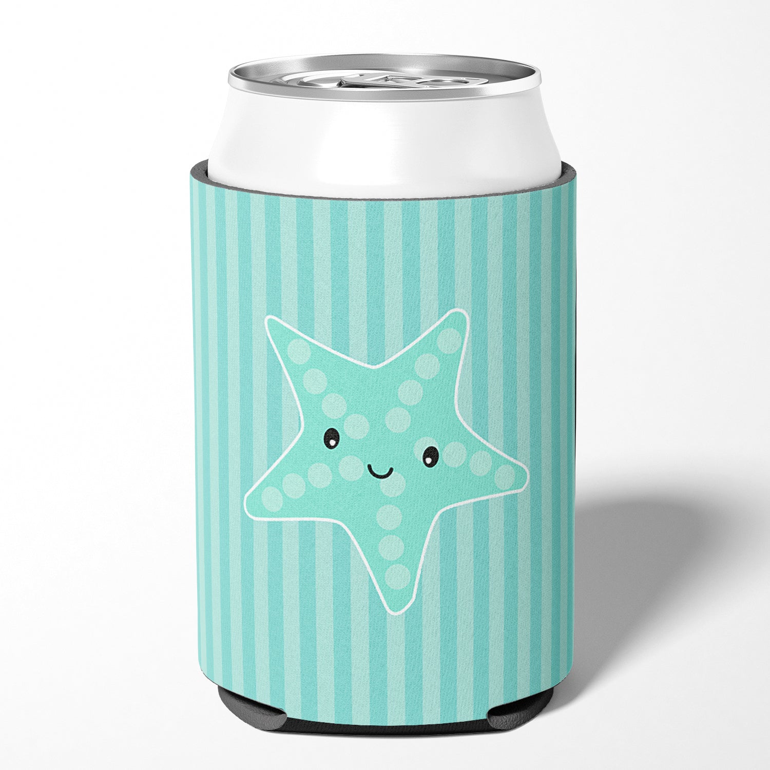 Starfish Can or Bottle Hugger Cooler Sleeve for Standard 12 oz Cans, Insulated Foam Beer & Soda Can Hugger Reusable