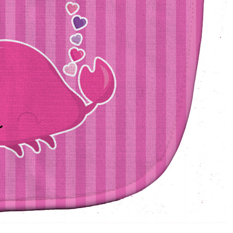 Pink Crab Baby Bib Easy-Clean Baby Bib Baby Feeding Accessory Baby Mealtime Essential, 10 x 13, Multicolor