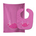Pink Crab Baby Bib & Burp Cloth Easy-Clean Baby Bib Baby Feeding Accessory Baby Mealtime Essential