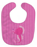 Pink Seahorse Baby Bib Easy-Clean Baby Bib Baby Feeding Accessory Baby Mealtime Essential, 10 x 13, Multicolor