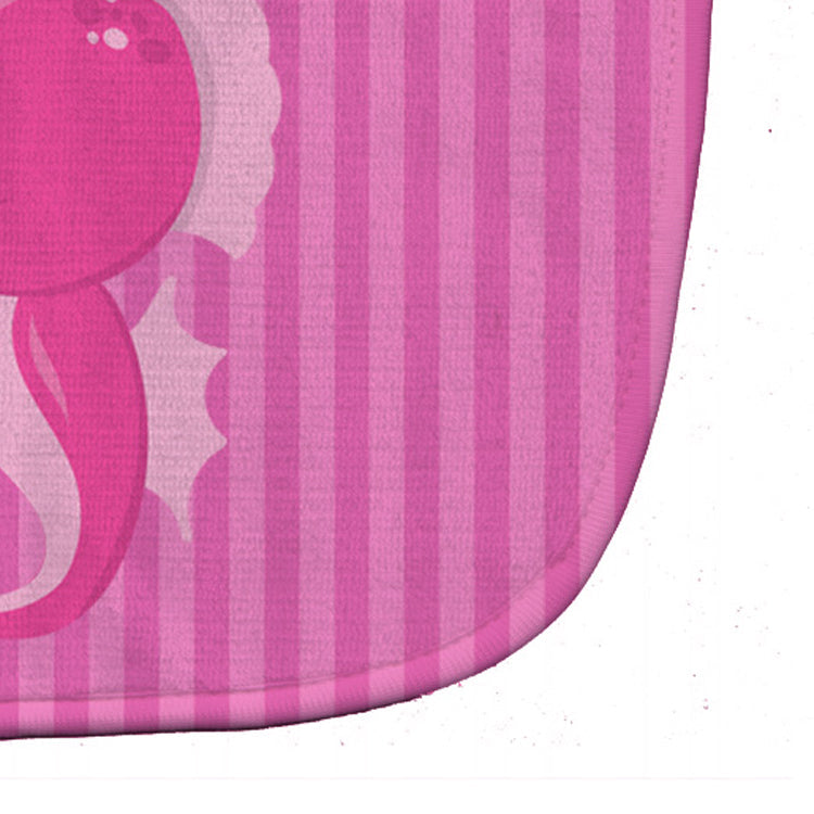 Pink Seahorse Baby Bib Easy-Clean Baby Bib Baby Feeding Accessory Baby Mealtime Essential, 10 x 13, Multicolor