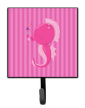 Pink Seahorse Leash or Key Holder Wall Hooks, Key Hooks Holder, Coat Rack Wall Mount, Coat Hooks, Hooks for Hanging Keys, Towels, Aprons, Leashes